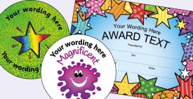 School Personalised Stickers, Teacher Stampers, and Certificates